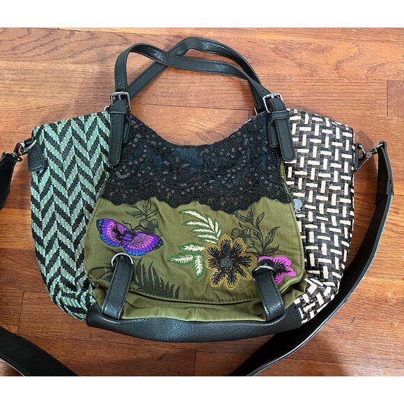 Desigual multicolor large crossbody handbag - Picture 9 of 16